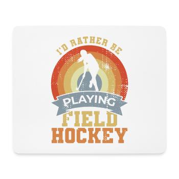 Citation sur le hockey sur gazon - Tapis de souris (format paysage) - blanc - Devant