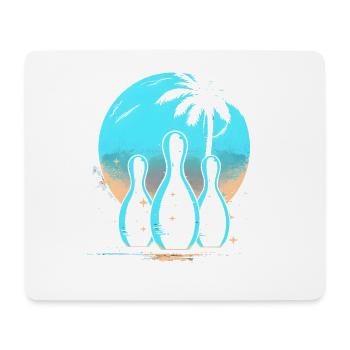 Oldschool Bowling - Mouse Pad (horizontal) - white - Front