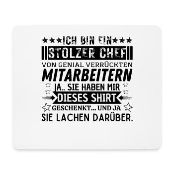 Stolzer Chef Dieses Shirt Bürokleidung Chefgeschen - Mousepad (Querformat) - Weiß - Vorne