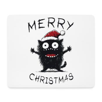 Chats Chapeau de Noël Joyeux Noël - Tapis de souris (format paysage) - blanc - Devant