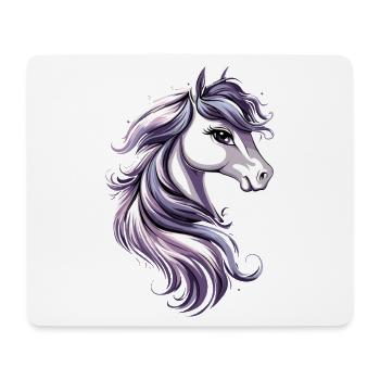 Pony Riding Pony Foal Rider Ponies Riding Pony Farm - Mouse Pad (horizontal) - white - Front