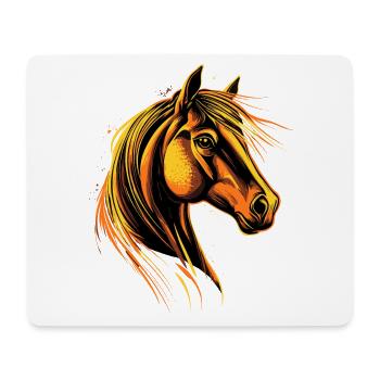 Pony Riding Pony Foal Rider Ponies Riding Pony Farm - Mouse Pad (horizontal) - white - Front