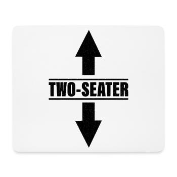 Zweisitzer lustiges Hemd - Mousepad (Querformat) - Weiß - Vorne