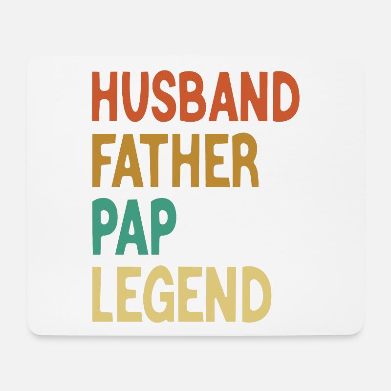 Ehemann Vater Papa Legende Vatertag - Mousepad (Querformat) - Weiß
