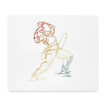 Breakdancer Sketch - Mouse Pad (horizontal) - white - Front