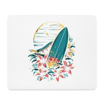 Surfbrett Cartoon - Mousepad (Querformat) - Weiß - Vorne