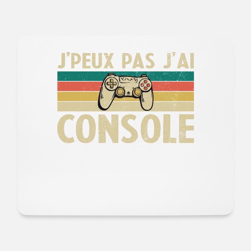 Ich kann die Konsole nicht haben - Mousepad (Querformat) - Weiß