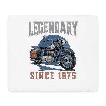 Légendaire 1975 – Conception de motos vintage - Tapis de souris (format paysage) - blanc - Devant