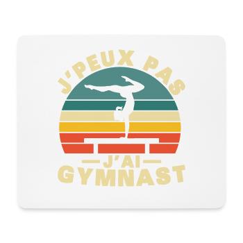 Frau Gymnastik Geschenk Ich Kann Nicht Ich Habe Fitnessstudio - Mousepad (Querformat) - Weiß - Vorne