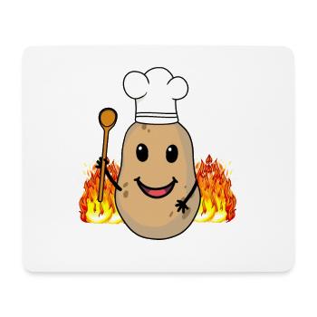 Kartoffel Kartoffeln Koch Köche Köchin Gastgeber - Mousepad (Querformat) - Weiß - Vorne