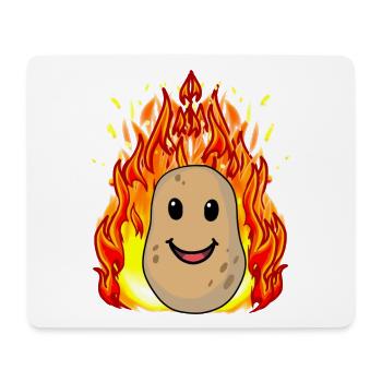 Gemüse Kartoffel Kartoffeln feurig heiß - Mousepad (Querformat) - Weiß - Vorne
