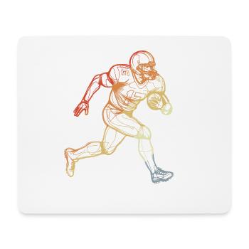 Football américain vintage - Tapis de souris (format paysage) - blanc - Devant