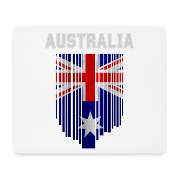 Drapeau australien, fierté australienne - Tapis de souris (format paysage) - blanc - Devant