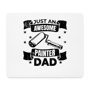 Painter Dad - Mouse Pad (horizontal) - white - Front