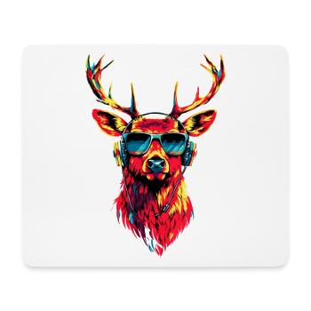 Deer, Antlers, Hunting, Deer, Reindeer, Red Deer, Hunter - Mouse Pad (horizontal) - white - Front