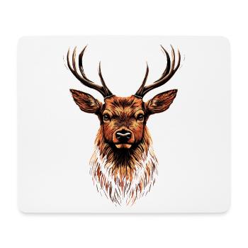 Deer, Antlers, Hunting, Deer, Reindeer, Red Deer, Hunter - Mouse Pad (horizontal) - white - Front