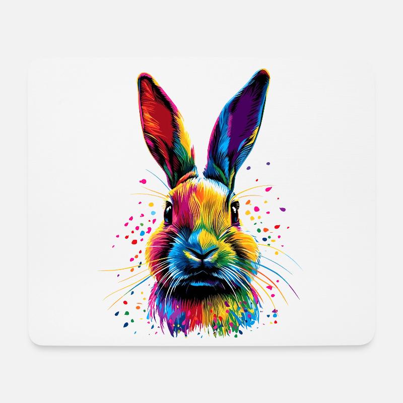 Hase Kaninchen Liebhaber Feldhase Bunny Süße Hasen - Mousepad (Querformat) - Weiß