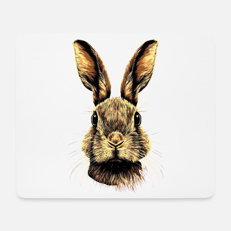 Hase Kaninchen Liebhaber Feldhase Bunny Süße Hasen - Mousepad (Querformat) - Weiß