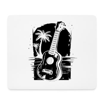 Ukulele Drawing - Mouse Pad (horizontal) - white - Front