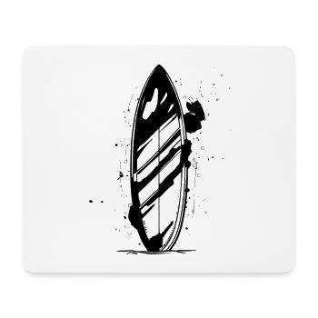 Dessin de planche de surf - Tapis de souris (format paysage) - blanc - Devant