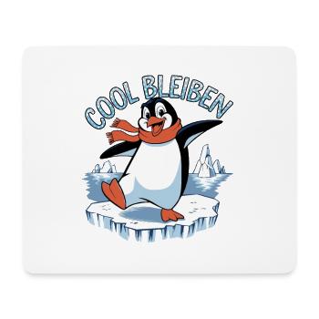 cool bleiben - Mousepad (Querformat) - Weiß - Vorne