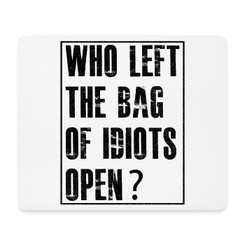 who left the bag - Mouse Pad (horizontal) - white - Front