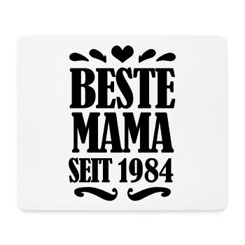 Beste Mama seit 1984 - Beste Mutter seit 1984 - Mousepad (Querformat) - Weiß - Vorne