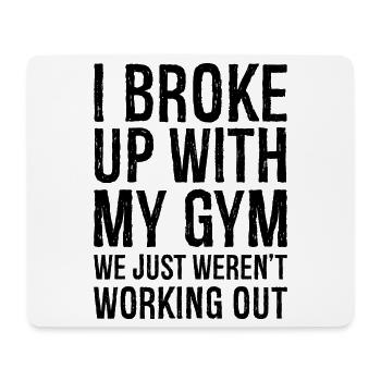I broke up with my gum - Mouse Pad (horizontal) - white - Front