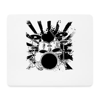 Percussion - Tapis de souris (format paysage) - blanc - Devant