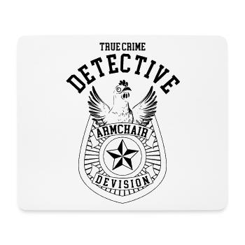 Poulet Marque True Crime Détective Cadeau Drôle - Tapis de souris (format paysage) - blanc - Devant