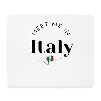 Cadeau Italie – Meet me in Italy Design - Tapis de souris (format paysage) - blanc - Devant