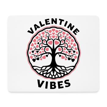 Valentine Vibes für verliebte zu Valentinstag - Mousepad (Querformat) - Weiß - Vorne