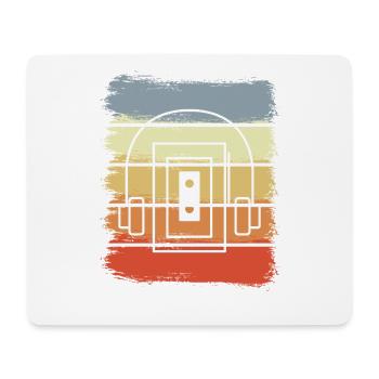 Vintage cassette player - Mouse Pad (horizontal) - white - Front