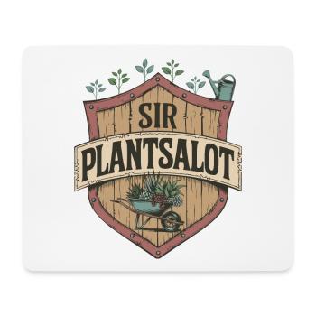 Vintage « SIR PLANTSALOT » Rustique Hommes Jardiniers - Tapis de souris (format paysage) - blanc - Devant