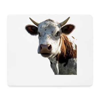 vache fermier boeuf lait veau végétalien vache vache de ferme vaches - Tapis de souris (format paysage) - blanc - Devant