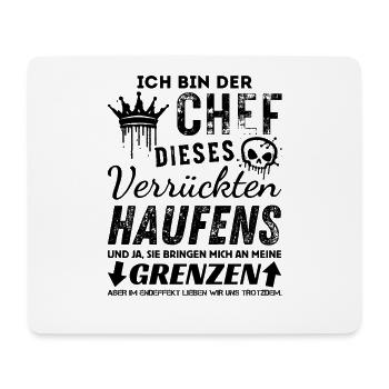 Chef dieses Verrückten Haufens Chef Geschenke - Mousepad (Querformat) - Weiß - Vorne