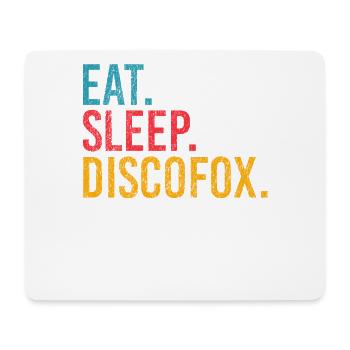 Eat Sleep Discofox Repeat für Tänzer - Mousepad (Querformat) - Weiß - Vorne