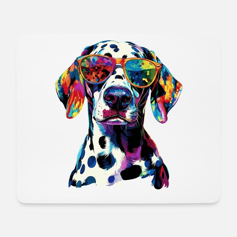 Dalmatiner Hunde Liebhaber Ich Liebe Dalmatiner - Mousepad (Querformat) - Weiß