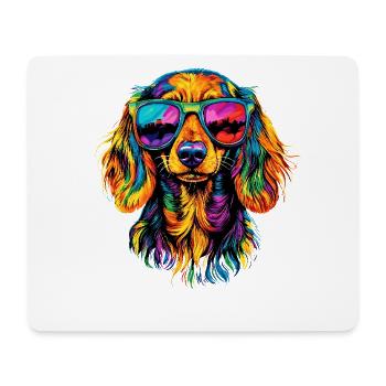 Dackel Dachshund Zwergdackel Dackelclub Teckel - Mousepad (Querformat) - Weiß - Vorne