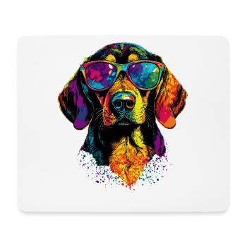 Beagle Puppy Beagles Chien mignon Beagle anglais - Tapis de souris (format paysage) - blanc - Devant