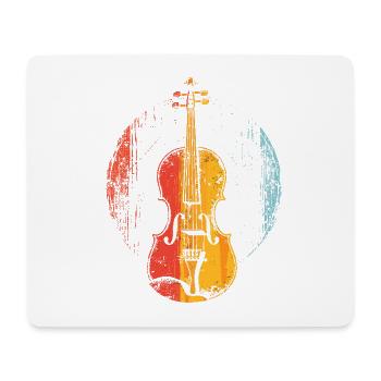 Violin Comic Style - Mouse Pad (horizontal) - white - Front