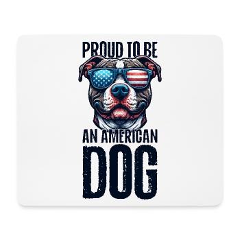 Pitbull Mom Patriotic Lustiges 4th of July - Mousepad (Querformat) - Weiß - Vorne