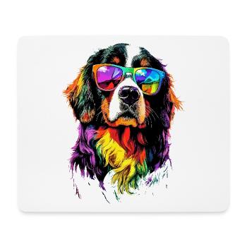 Berner Sennenhund Süße Hunde Schweizer Sennenhunde - Mousepad (Querformat) - Weiß - Vorne
