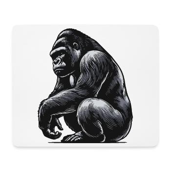 Gorilla - Mousepad (Querformat) - Weiß - Vorne