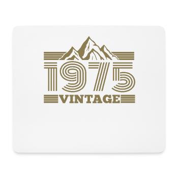 Geburtstag 1975 Retro Natur Wandern Berge - Mousepad (Querformat) - Weiß - Vorne