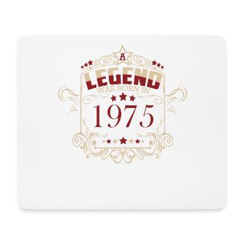 Geburtstag Legende 1975 Vintage Stil - Mousepad (Querformat) - Weiß - Vorne