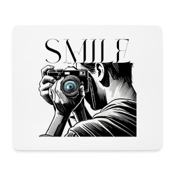 Camera Focus-Please Smile Design for Photographers - Mouse Pad (horizontal) - white - Front