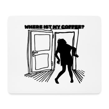 Les amateurs de café – Le sauveur des du matin - Tapis de souris (format paysage) - blanc - Devant