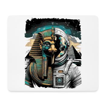 Horus als futuristisches Astronauten-Konzept - Mousepad (Querformat) - Weiß - Vorne