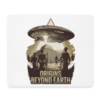 Ursprünge jenseits der Erde UFO Uralter Mythos - Mousepad (Querformat) - Weiß - Vorne